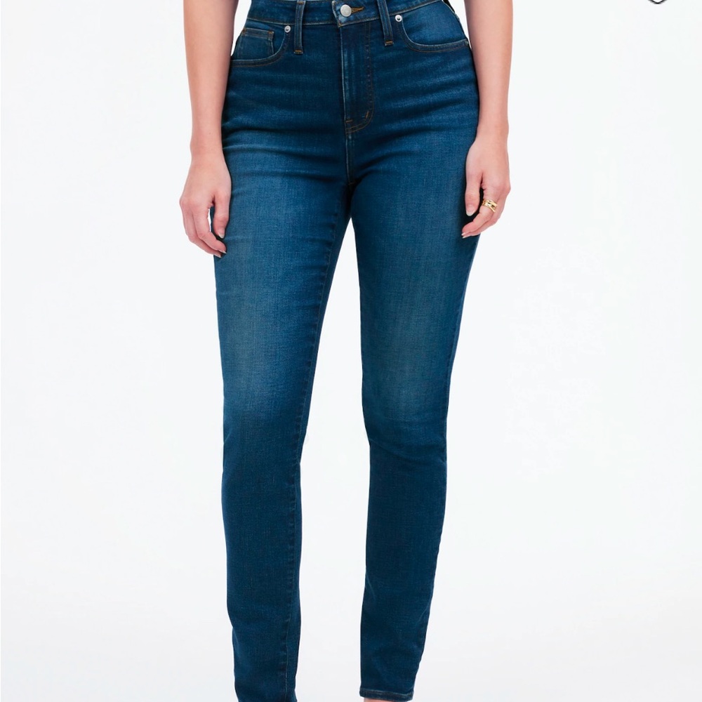 Madewell curvy high-rise skinny jean.